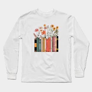 Flowers Books Long Sleeve T-Shirt